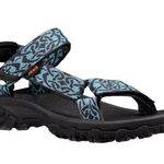 Teva  Women's Black and Teal Sandals Photo 0