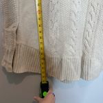 Smartwool  Crestone Tunic Cowl Neck Sweater Cable Knit Cream Size Small Photo 7
