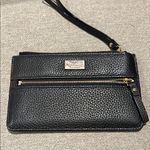 Kate Spade  2 Black Pebbled Leather Clutch and Black Pebbled Wristlet w COA’s Photo 1