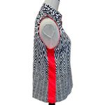 Tail Womens Black/White w/Red Animal and Geometric Print Sleeveless Golf Polo Black Size XL Photo 1