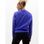 Athleta New  L Easy Fleece Relaxed Crew Sweatshirt Borealis Purple Large Photo 2
