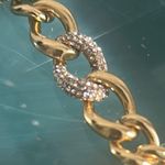 J.Crew Set Gold Tone Link Pavé Crystals and Double Row Crystal Tennis Bracelet Photo 2