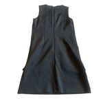 Betsey Johnson Black Shift Dress Daisy Buttons Mod Shift Fit Stretch Size 4 Photo 7