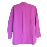 Athleta Quiet Luxury Oversized Button-Up Shirt Medium Purple Performance Travel Photo 4