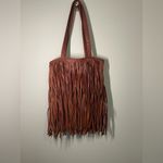 Faux Leather Fringe Tote Bag Shoulder Bag Western Style Purse HALLOWEEN COSTUME Brown Photo 7