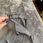 Romeo + Juliet Couture  Plaid Ruffled Skirt Black White Sz L Photo 8