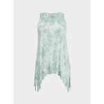 Torrid  Tie Dye Super Soft V-Neck Crochet Inset Sharkbite Hem Tank 00 Medium Photo 10