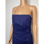 Lilly Pulitzer Vanna strapless Navy Nautical Mini Dress size 10 NWT Photo 4