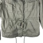 Old Navy  Canvas Field Jacket Women's M Olive Green Zip Gorpcore Pockets Military Photo 5