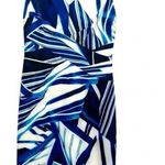 Karen Millen Blue White Geometric Print Sleeveless Sheath Dress Women’s Size 4 Photo 8