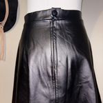 Leather Skirt Black Size 6 Photo 2