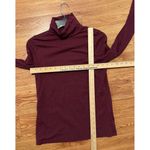 Lands' End Women's Maroon Long Sleeve Turtleneck Cotton Size Small Shaped Fit Photo 5