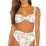 Montce Snake Rib Bikini SET Tan Size M Photo 0