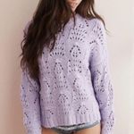 Aerie  knit lavender chunky sweater  Photo 0