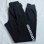 PINK - Victoria's Secret  Black and White Joggers with Sporty Logo Photo 3