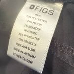 FIGS Kade Cargo Scrub Pants in Charcoal Straight Leg Red Tie size Small Petite Photo 10