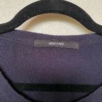 Miss Kant Navy White Cropped Sleeve Striped Sweater Size M Photo 5