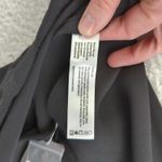 Eileen Fisher  Black 100% Silk Pleated Straight Skirt Crepe Large Maxi Long Large Photo 7