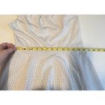 EXPRESS Chiffon Dress White Black Heart Print Size 8 Romantic Cottagecore Midi Photo 3