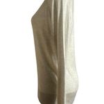 ZARA  Knit Beige Cream Metallic Lightweight Sweater Photo 4