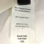 Short Sleeve Side Draped Knee Length Cocktail Dress White L Graduation Wedding Size L Photo 7