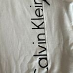 Calvin Klein White Cropped Hoodie Photo 1