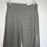 American Eagle  Wide Leg Trousers Womens 8 Long Gray Plaid Pants Stretch New Photo 0