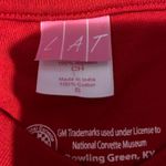 Corvette Sparky Logo Vneck Red Photo 2