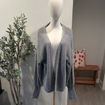 Topshop  Balloon Sleeve Grey Open Cardigan Chunky Sweater New! Photo 4