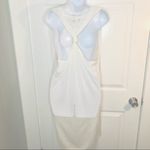 MADO et les autres Swim Cover Up Sweater Dress Asymmetrical Knot Back White 4 White Photo 8