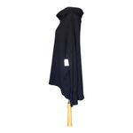 Free People Juicy Tunic Top Long Sleeve Black Waffle Knit Split Open Back Small Photo 6