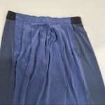 Elie Tahari NEW  Silk Pleated Eloise Midi Skirt Blue Bliss Size Medium Photo 3