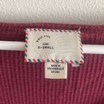 Anthropologie ANTRHO Maroon Bell Sleeved Shirt Photo 2