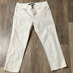 Calvin Klein -Women's Mid Rise White Cropped Jeans EUC Photo 0