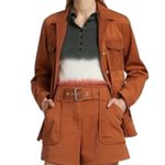 Derek Lam 10 Crosby Alison Utility Jacket with Drawstring Waist - Cinnamon - 2 Photo 5