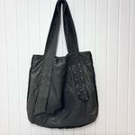 Anat Marin DD Addore Extra Large‎ Purse Handbag Shoulder Soft Gray Leather USA Black Photo 6