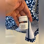 Cutter and Buck Shirt Women's S Blue Indigo Abstract Half Zip Long Sleeve UV 50+ Photo 1