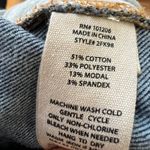 Soft Surroundings  Straight Leg Jeans Size 16 Dark Wash Distressed Faded Photo 7