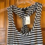 Body Central  Active Black & White Stripe Tank Top Photo 1