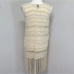 Max Studio NWT‎ Beach Crochet Fringe Cover Up M/L Photo 2