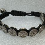 Made In Nepal Etched Bracelet Black Photo 0