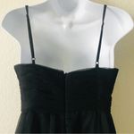 BHLDN Anthropologie  black maxi gown spaghettis‎ straps dress size S Photo 4