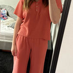 secret treasures  Coral Ankle Lounge Set Photo 0