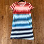 J.Crew blue red white striped tshirt dress xs Blue Photo 5