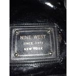 Nine West  Black Tote Bag‎ Purse Faux Patent Leather Photo 1