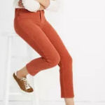 Madewell  classic straight Jean 28t orange corduroy Photo 0