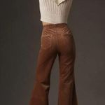 Pilcro NWT Brown Velvet Pull-On Mid-Rise Retro Flare Jeans Pants Women's Size 27 Photo 4