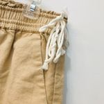 J.Crew G4710 Khaki Linen Shorts white tie size medium Photo 5