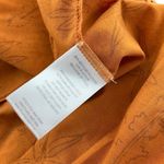 Toad & Co Womens Orange Sleeveless Floral Patterned Dress Crochet Hemline Size S Photo 4