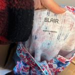 Blair  Floral Burst Pointelle Henley Tee Photo 4